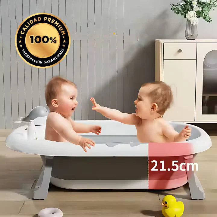 Set Bañera Plegable con Termómetro BabyWhale®