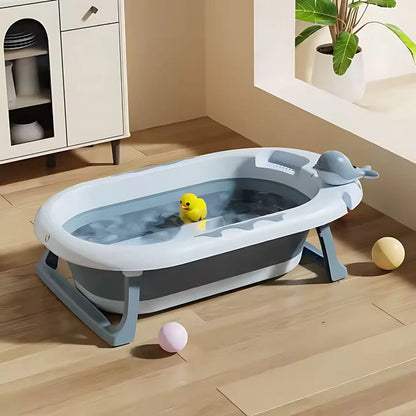 Set Bañera Plegable con Termómetro BabyWhale®